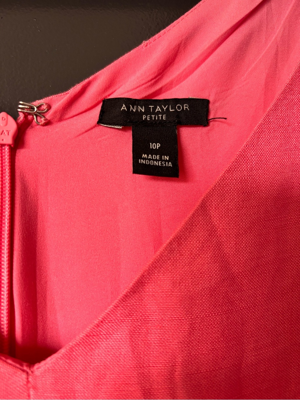 Ann Taylor Coral-Pink A-Line Dress with Tie Straps - Picture 5 of 5